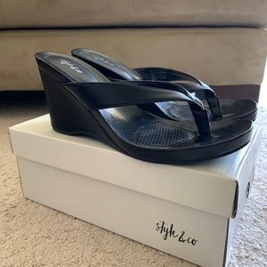 Style & Co Chicklet Wedge sandal